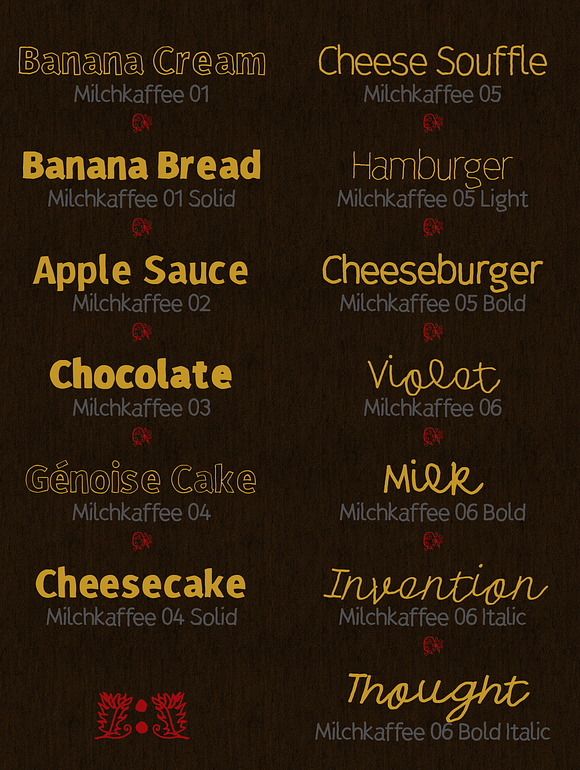 Milchkaffee Megafamily Font in Script Fonts - product preview 7