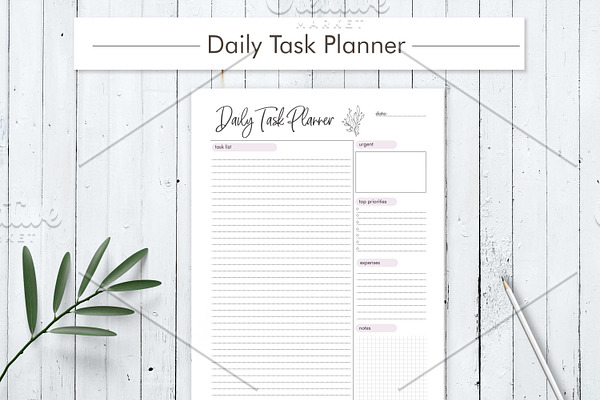 Daily Task Planner Printable