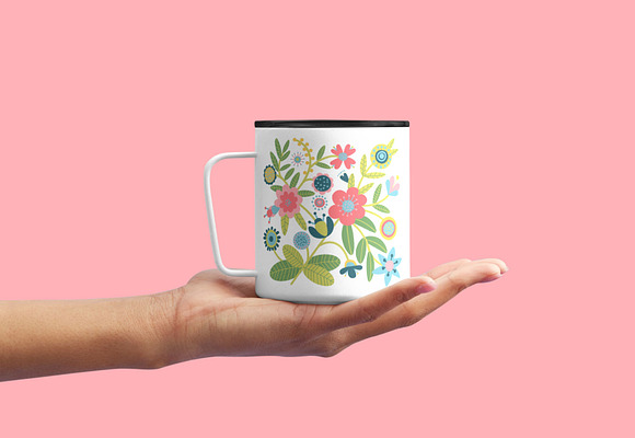 Floral Pattern. Folk Art in Illustrations - product preview 1