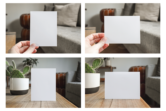 A2 Greeting Card Mockup Bundle in Print Mockups - product preview 3