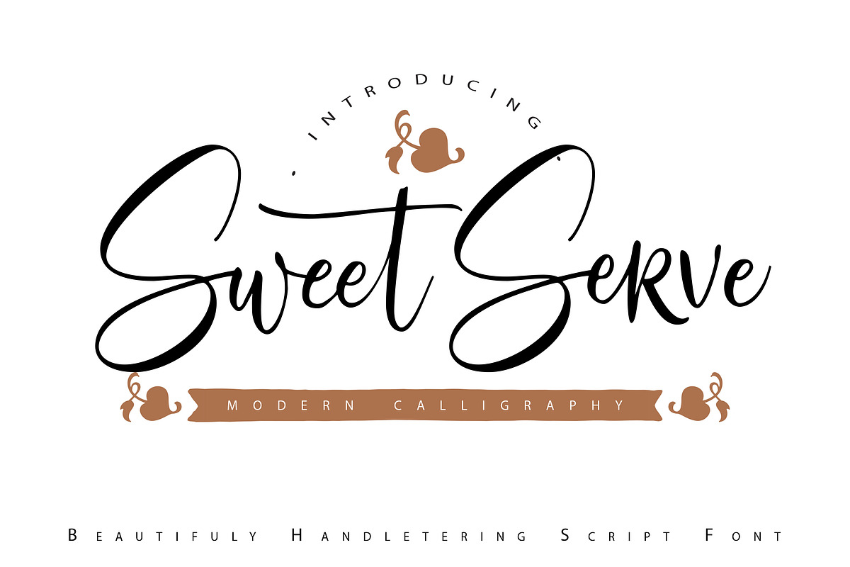 SweetServe | Modern Calligraphy Font in Script Fonts - product preview 8