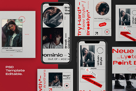 Dominic - Social Media Kit in Instagram Templates - product preview 3