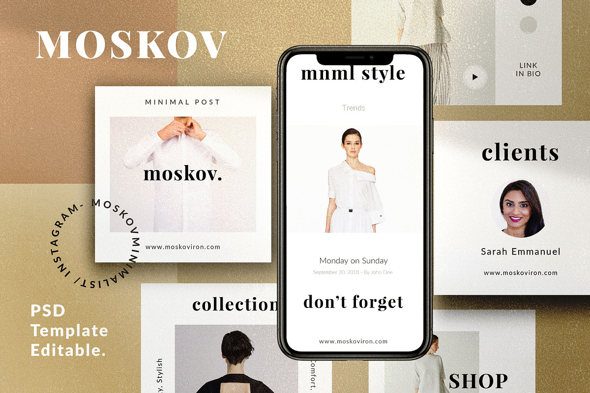 Moskov - Collection Social Media Kit in Instagram Templates - product preview 8