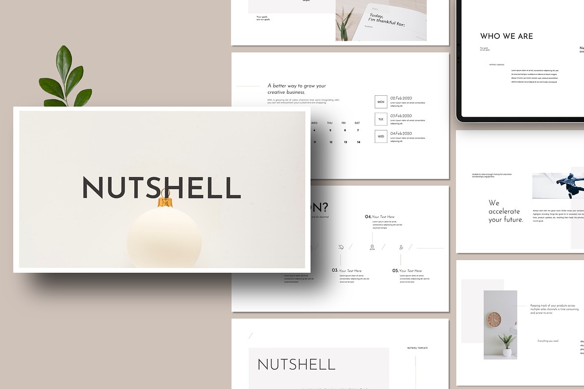 NUTSELL - Clean Minimal Keynote in Keynote Templates - product preview 8