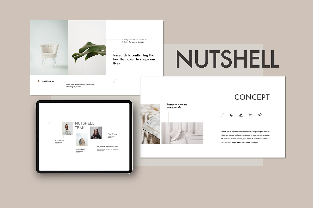 NUTSELL - Clean Minimal Google Slide in Google Slides Templates - product preview 8