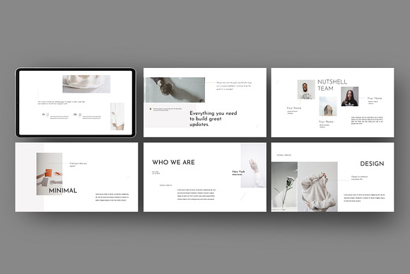 NUTSELL - Clean Minimal Google Slide in Google Slides Templates - product preview 1