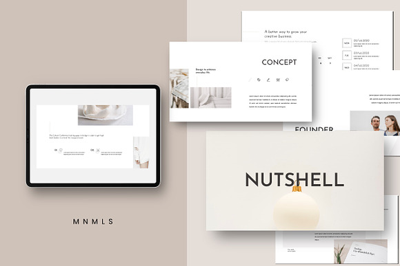 NUTSELL - Clean Minimal Google Slide in Google Slides Templates - product preview 6
