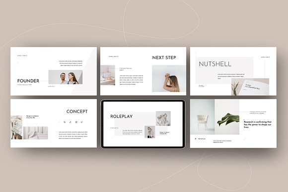 NUTSELL - Clean Minimal Google Slide in Google Slides Templates - product preview 8