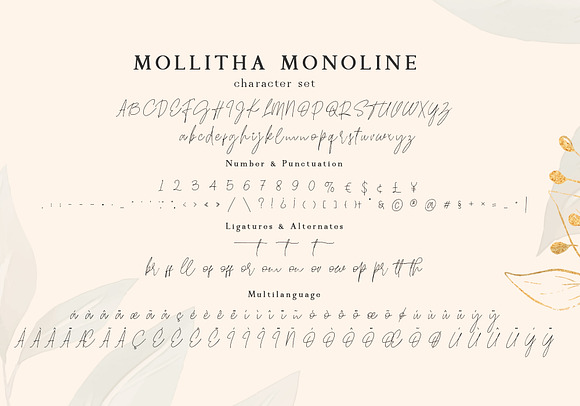Mollitha in Script Fonts - product preview 6