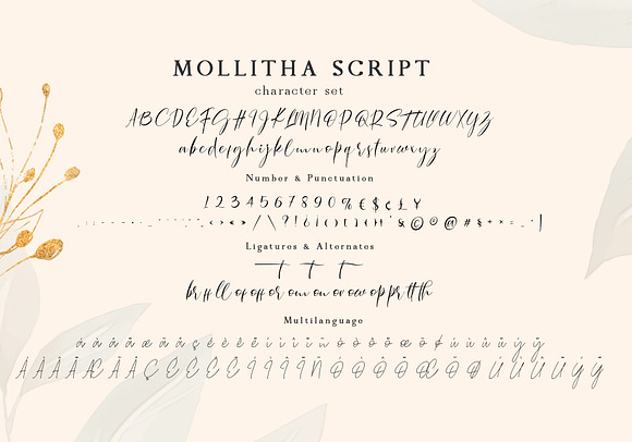 Mollitha in Script Fonts - product preview 8