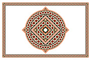 Islamic Border Brush Pattern Design