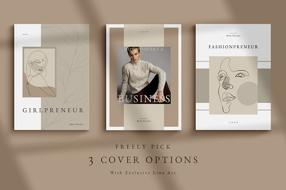 CANVA PS eBook Fashionpreneur in Magazine Templates - product preview 4