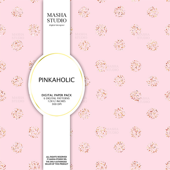 PINKAHOLIC basic digital papers in Patterns - product preview 5