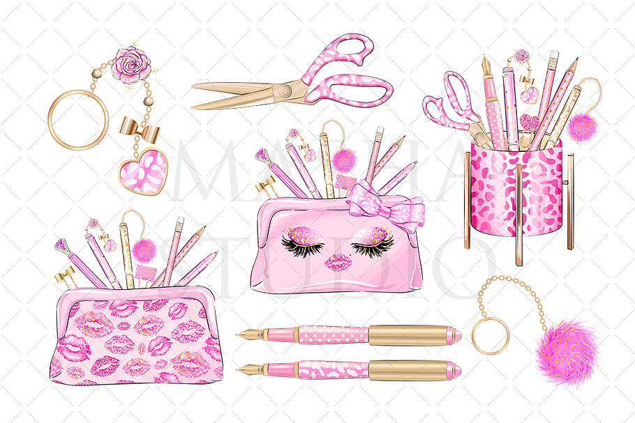 PINKAHOLIC Bonus Clipart in Illustrations - product preview 8