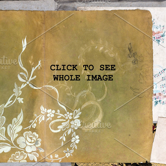 Vintage Floral Wallpapers in Textures - product preview 5