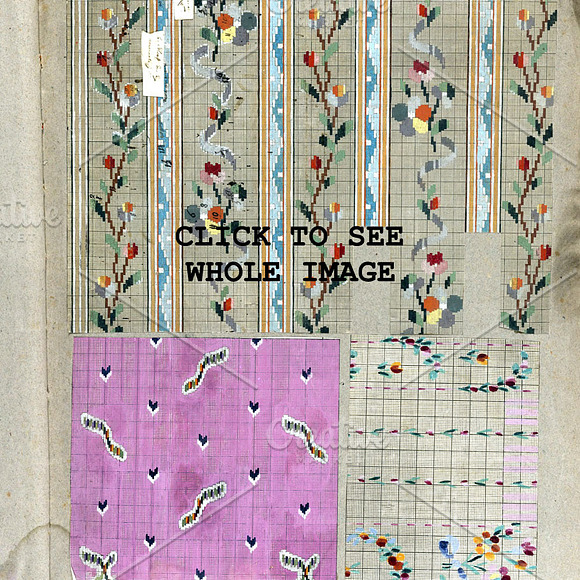 Vintage Floral Wallpapers in Textures - product preview 6