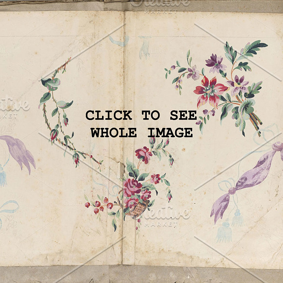 Vintage Floral Wallpapers in Textures - product preview 7