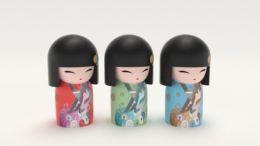 Japanese Wooden Dolls in People - product preview 2