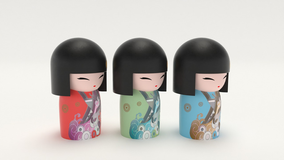 Japanese Wooden Dolls in People - product preview 3