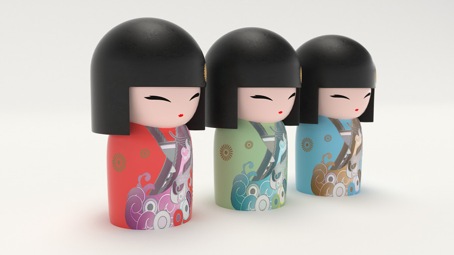 Japanese Wooden Dolls in People - product preview 5