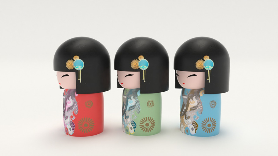 Japanese Wooden Dolls in People - product preview 19