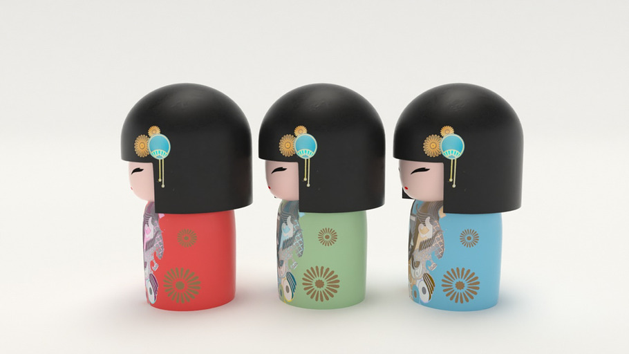 Japanese Wooden Dolls in People - product preview 20