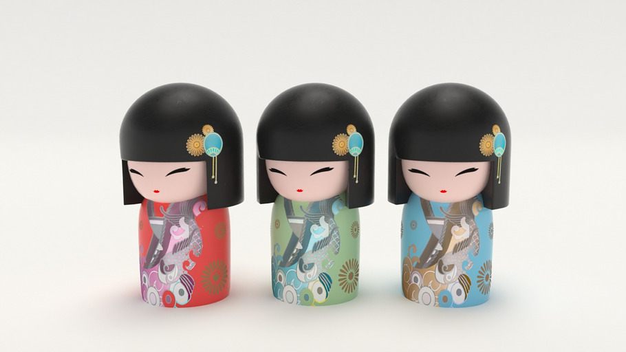 Japanese Wooden Dolls in People - product preview 22