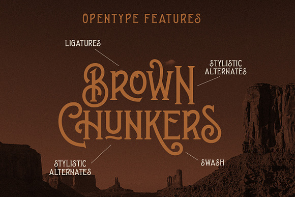Brown Chunkers - Display Typeface in Display Fonts - product preview 6