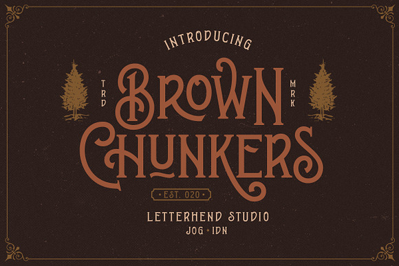 Brown Chunkers - Display Typeface in Display Fonts - product preview 8