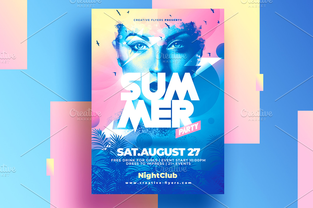 Summer Flyer Template in Flyer Templates - product preview 8