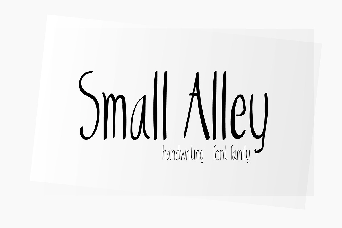 Small Alley in Script Fonts - product preview 8