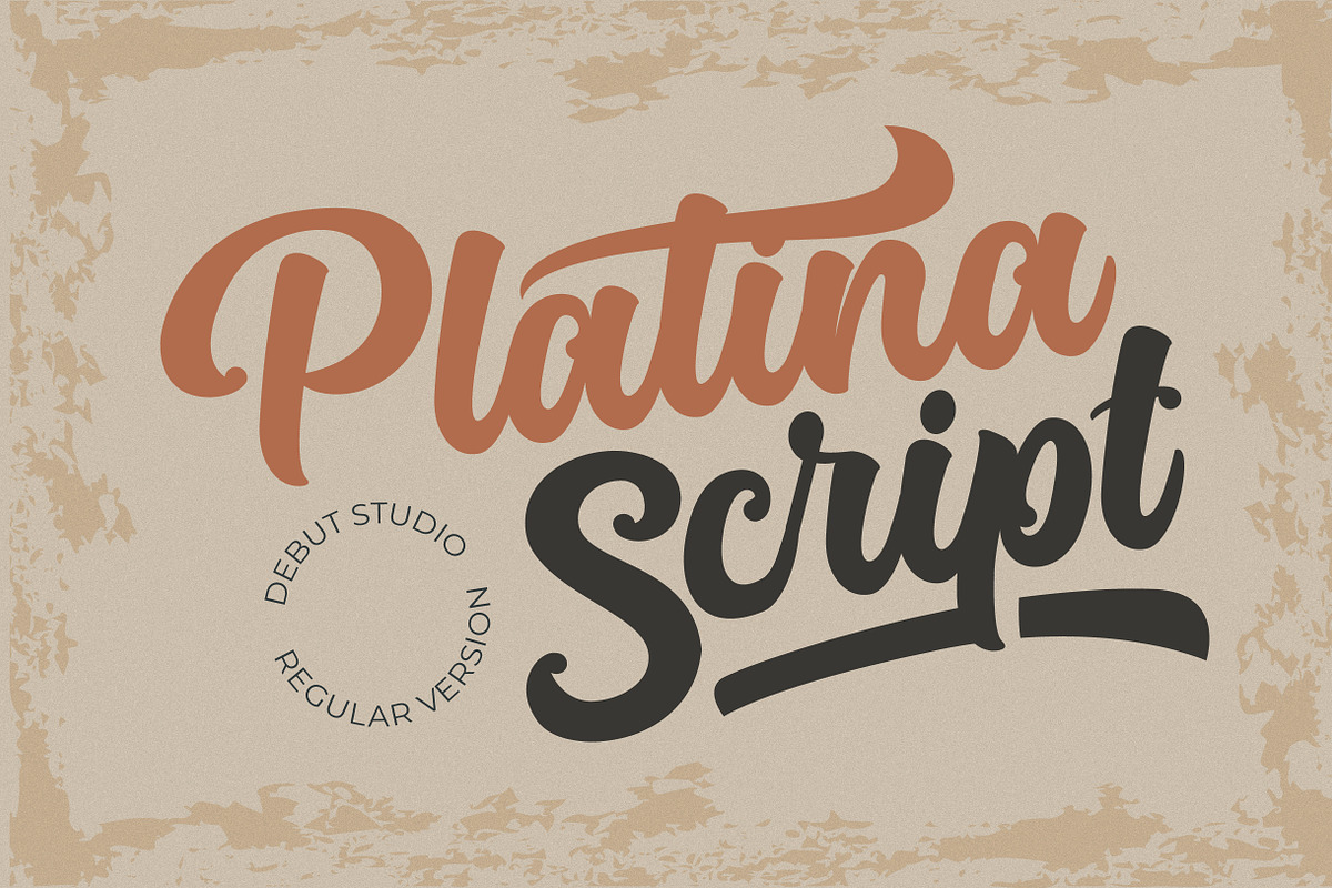Platina Script // Regular Version in Script Fonts - product preview 8