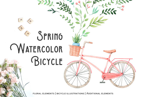 Floral bundle | Watercolor SALE in Illustrations - product preview 7