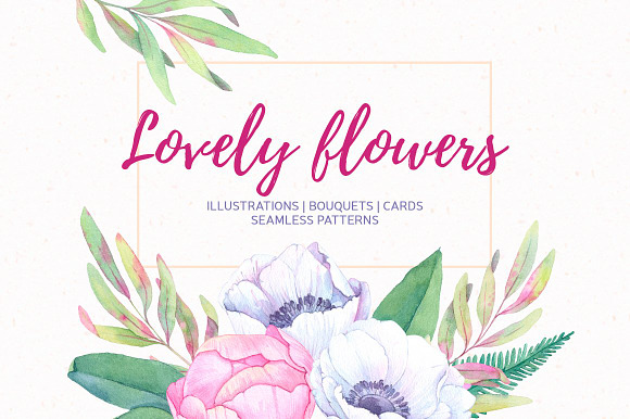 Floral bundle | Watercolor SALE in Illustrations - product preview 16
