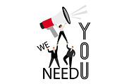 We need you, HR poster