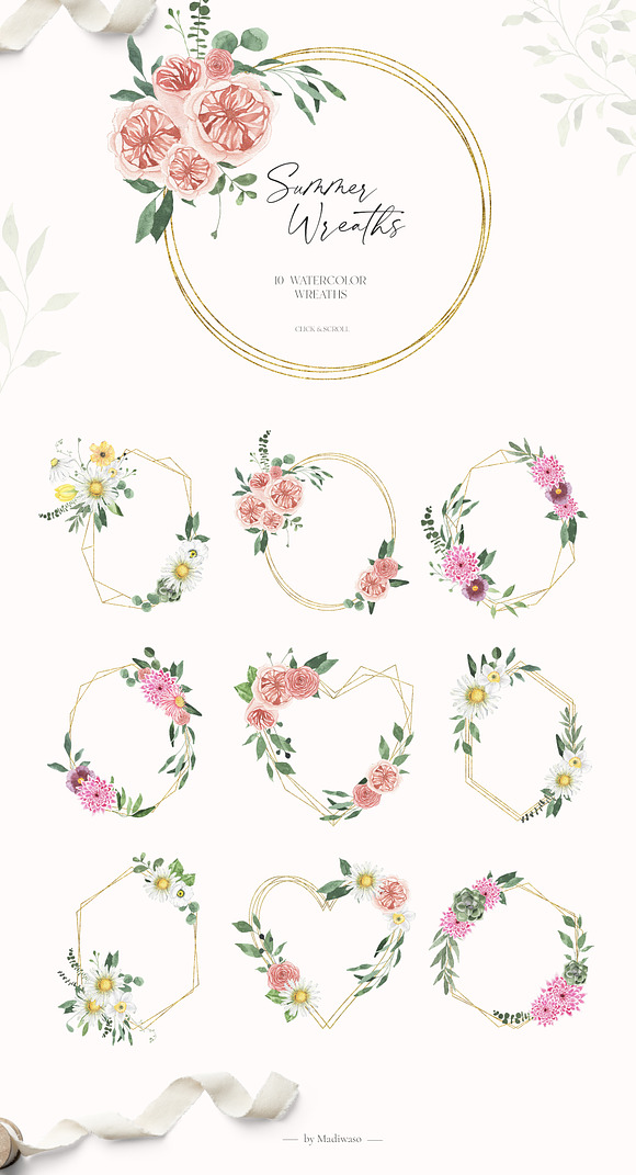Summer Floral Fields collection in Illustrations - product preview 8