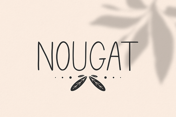 The Nougat Font