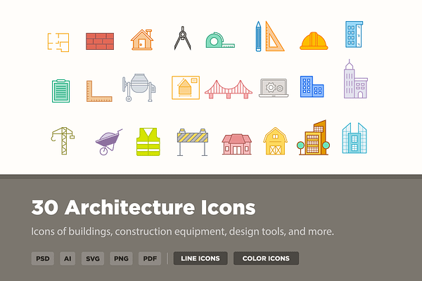 30 Architecture Icons