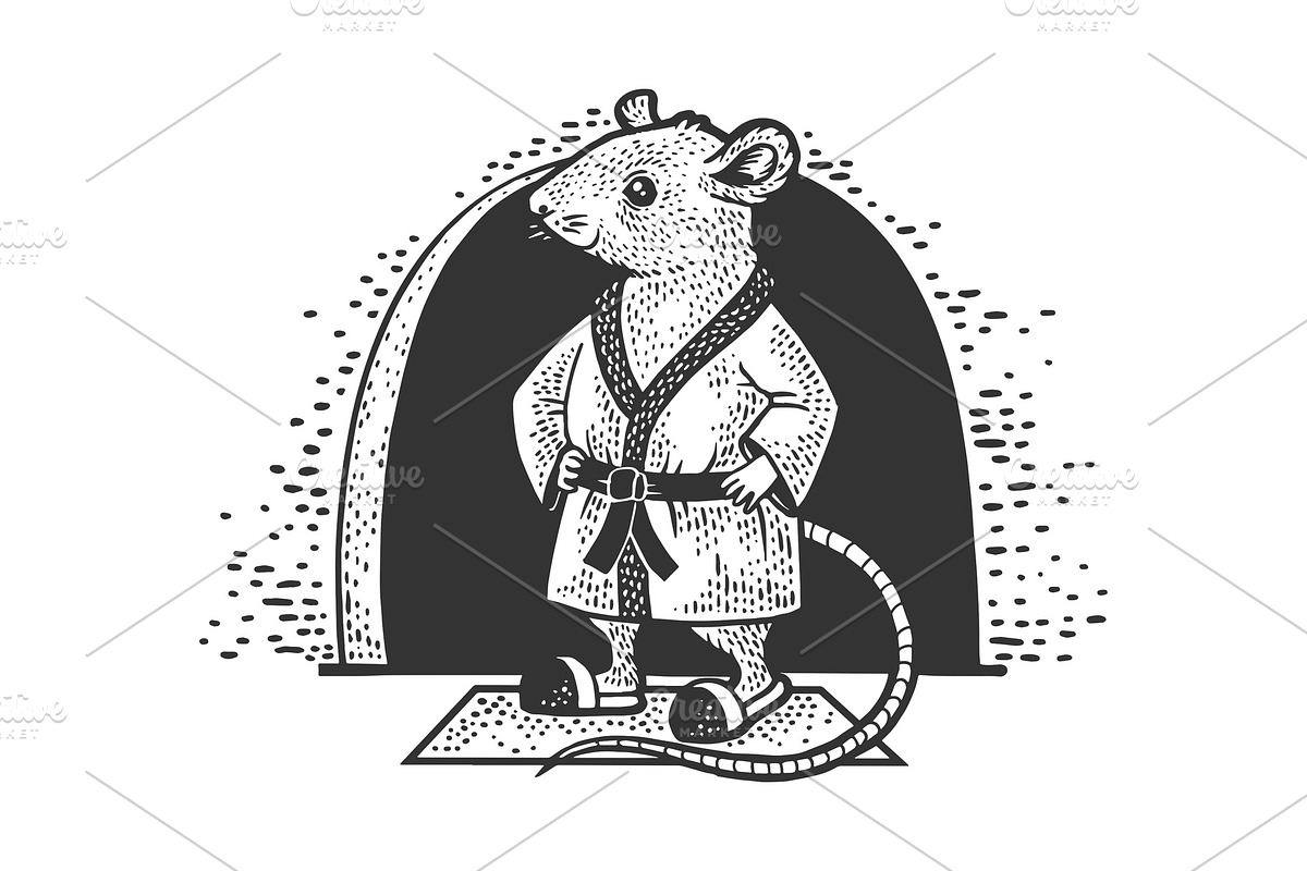 cartoon mouse at home sketch vector in Illustrations - product preview 8