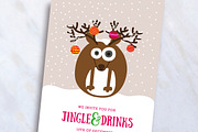 Reindeer Christmas Invite