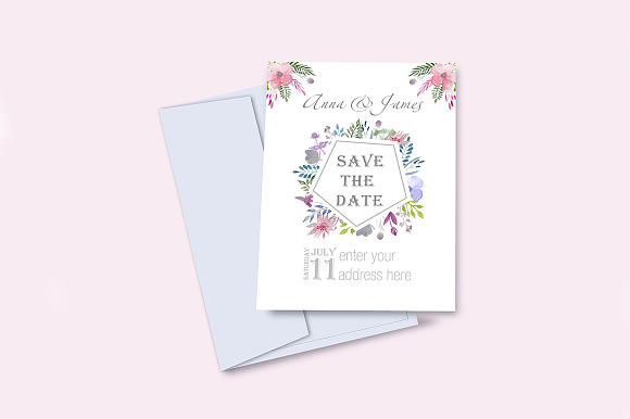 4 Save The Date Invitations Template in Card Templates - product preview 3