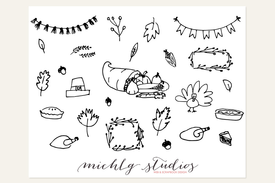 Digital Fall Clipart Vector & PNG in Illustrations - product preview 8