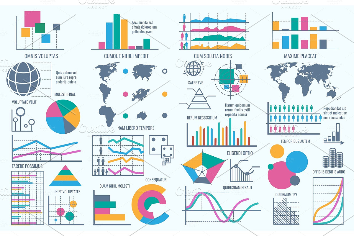 Business bundle infographic icons in Illustrations - product preview 8