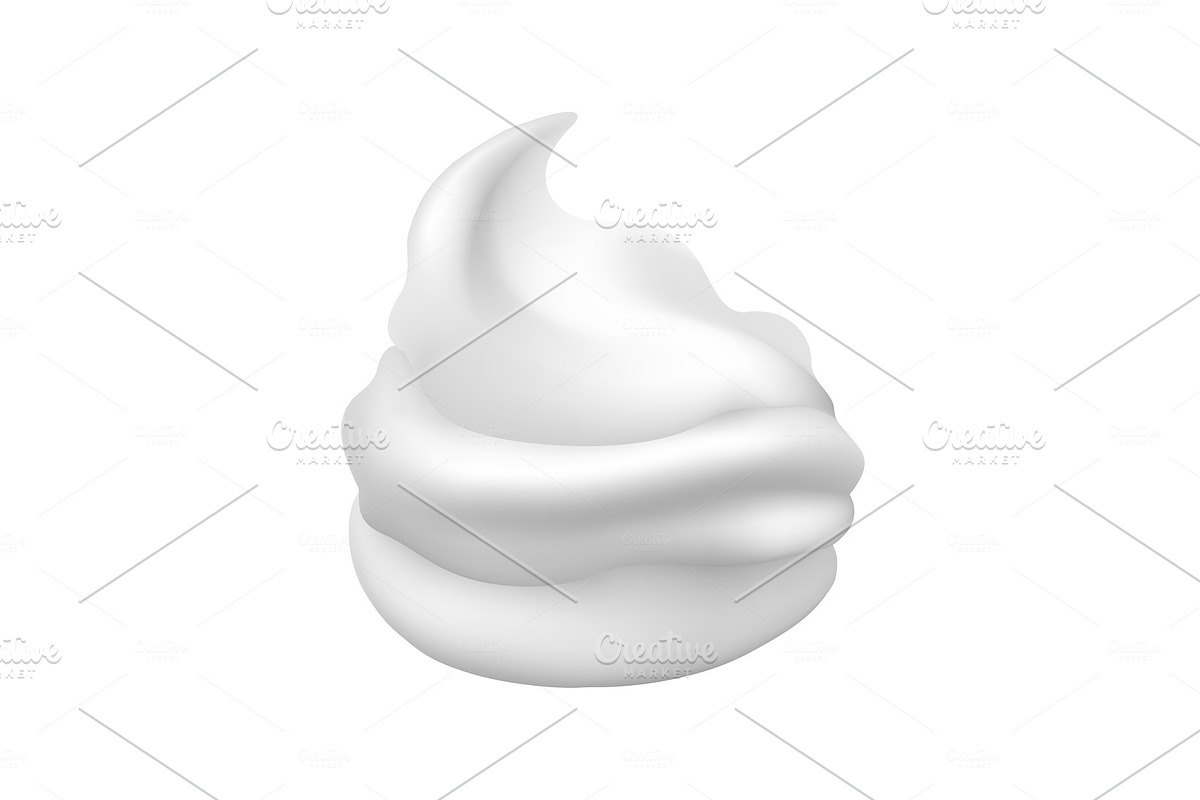 White creamy foam in Illustrations - product preview 8