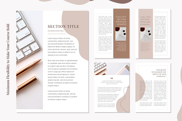 E-Course Workbook Template in Magazine Templates - product preview 6