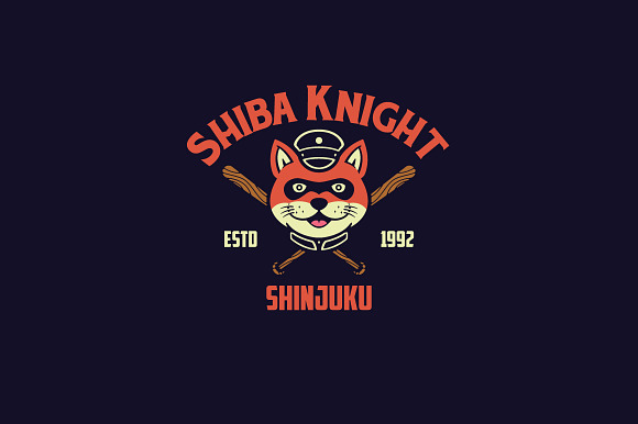 Shiba Knight Logo Template in Logo Templates - product preview 1