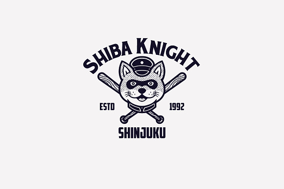 Shiba Knight Logo Template in Logo Templates - product preview 2