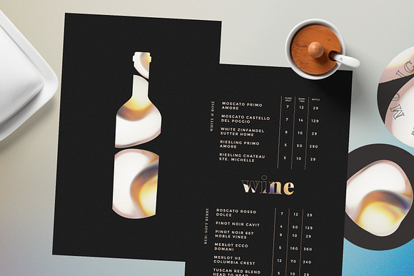 Bar Drinks Menu in Flyer Templates - product preview 3