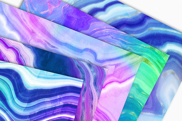 Neon Agate Stone Textures in Textures - product preview 23
