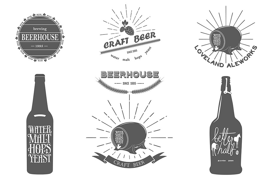 beer emblem in Illustrations - product preview 8